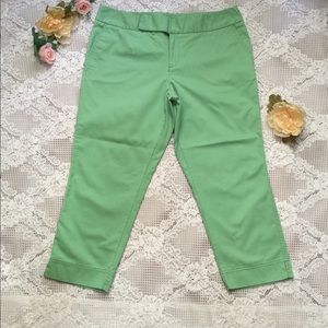 Eddie Bauer Women's Green Crop Pants Size 12P